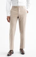 Zanella Parker Flat Front Wool Dress Pants
