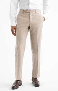 Zanella Parker Flat Front Wool Dress Pants