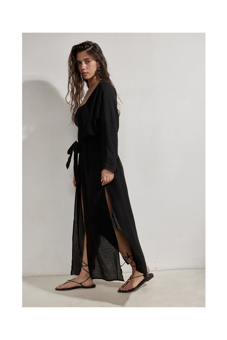 Dreamer Robe Cover-Up, Alternate, color, Black