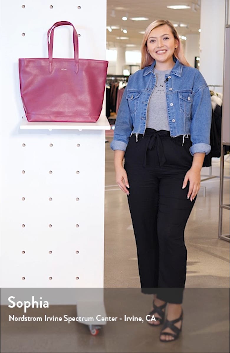 'Schlepp' Faux Leather Tote, sales video thumbnail