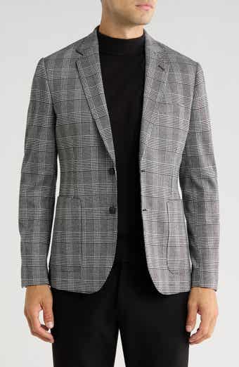 NORDSTROM RACK Gavin Glen Plaid Knit Sport Coat