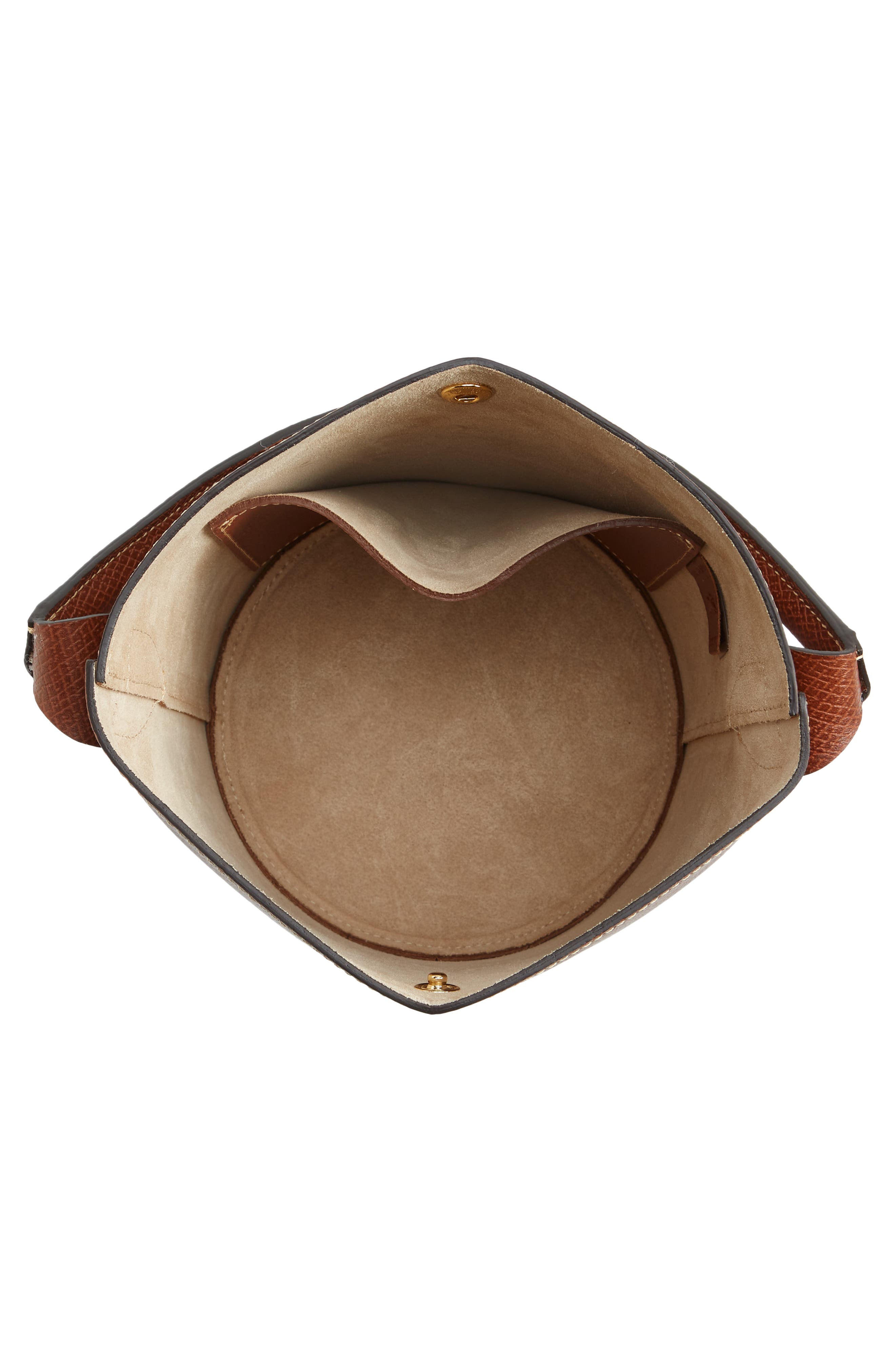 Longchamp Le Pliage Cuir Russie Leather Bucket Bag, Alternate, color, 