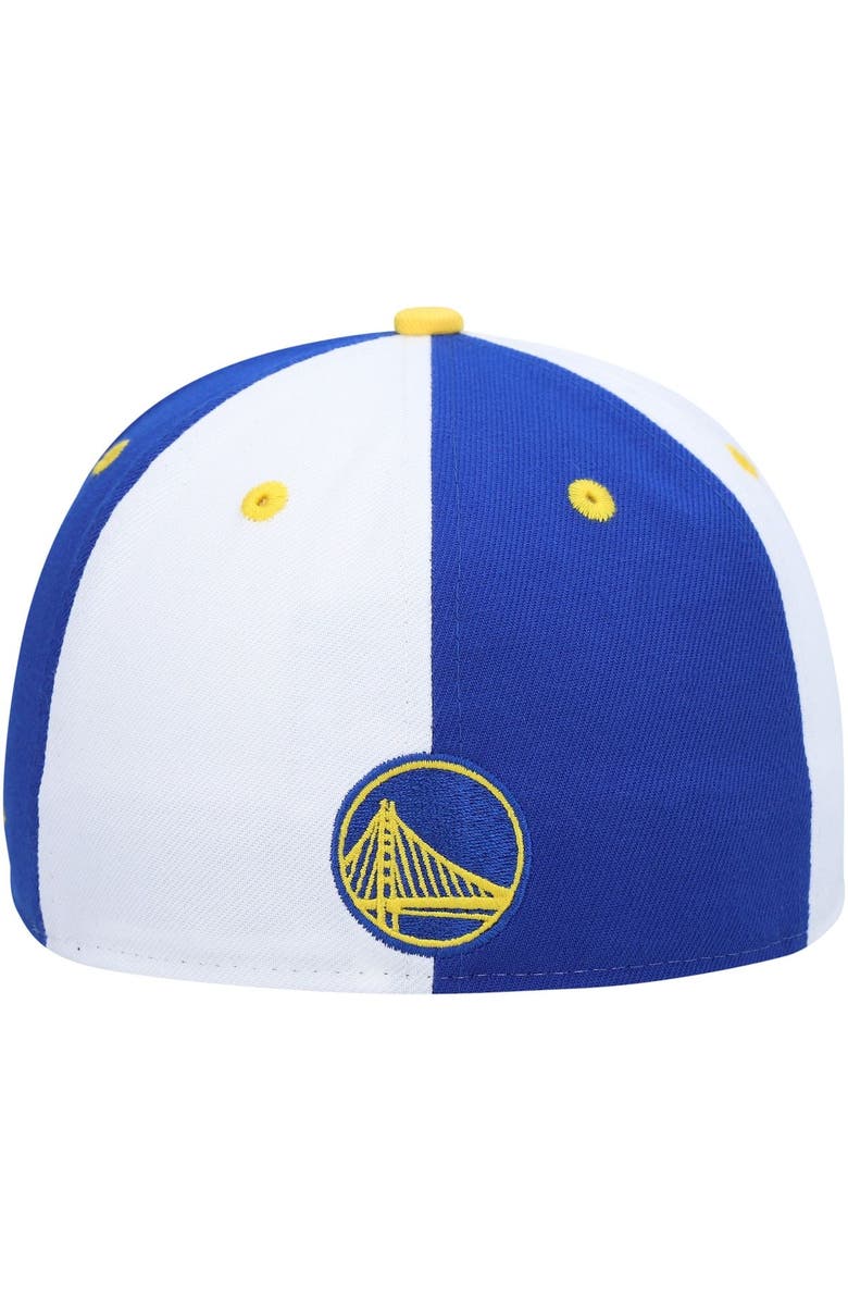New Era Men's New Era Royal/White Golden State Warriors Script Pinwheel 59FIFTY Fitted Hat, Alternate, color,