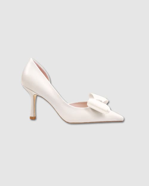 Mi/mai Iris Leather Pumps In White