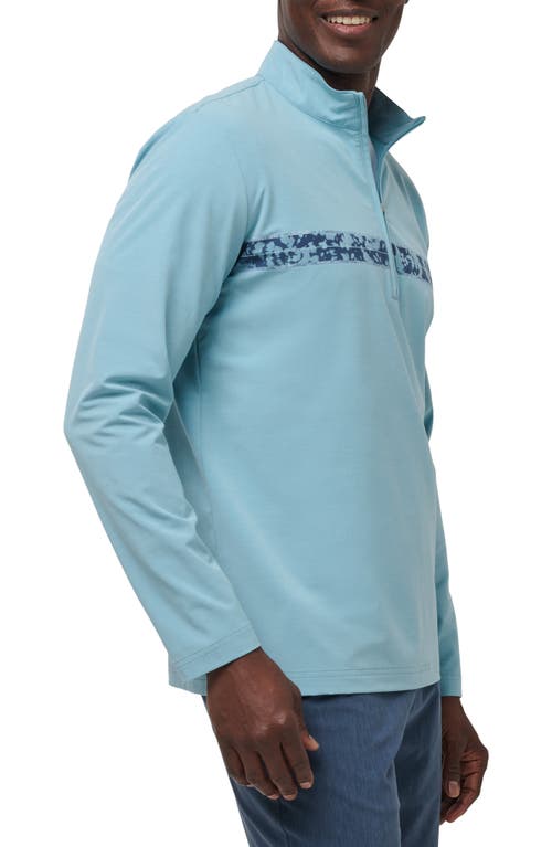 Travismathew Swell Season Quarter Zip Top In Cameo
