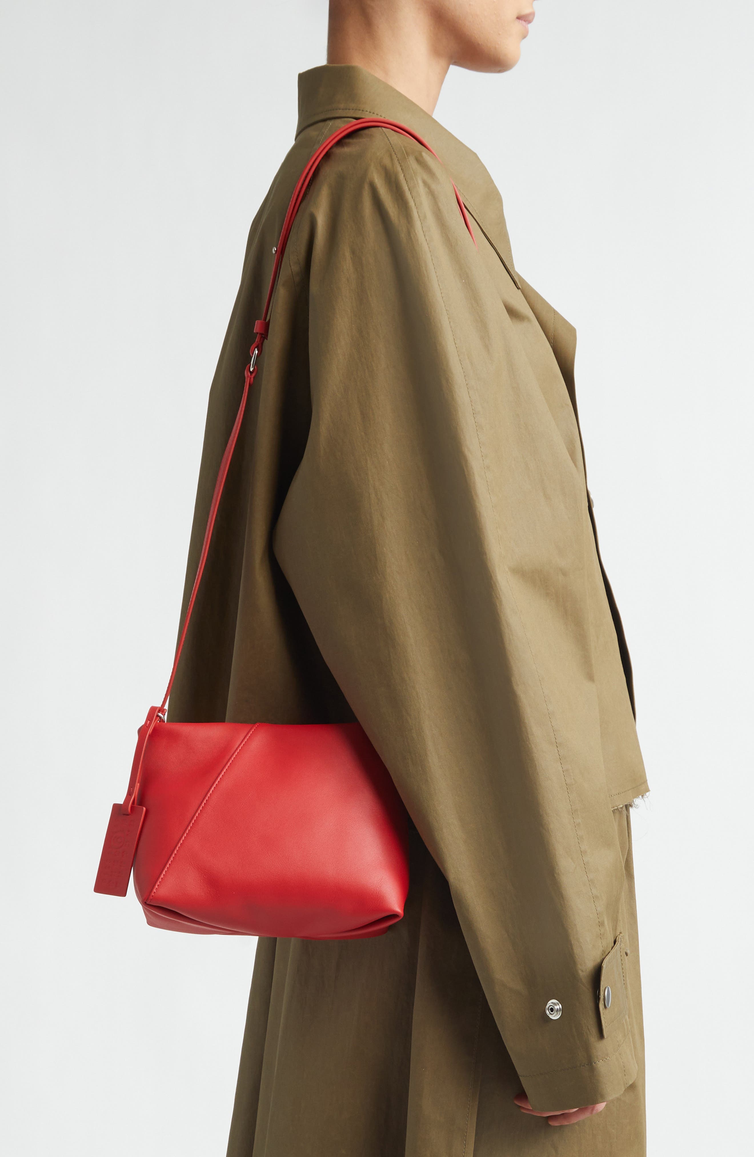 MM6 Maison Margiela Folded J Leather Shoulder Bag (Women) | Nordstrom