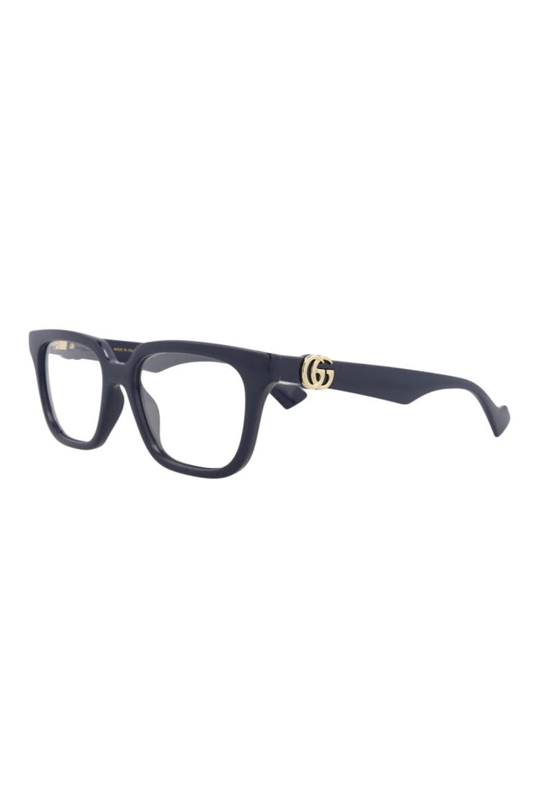 Square Optical Glasses, Alternate, color, BLUE BLUE TRANSPARENT