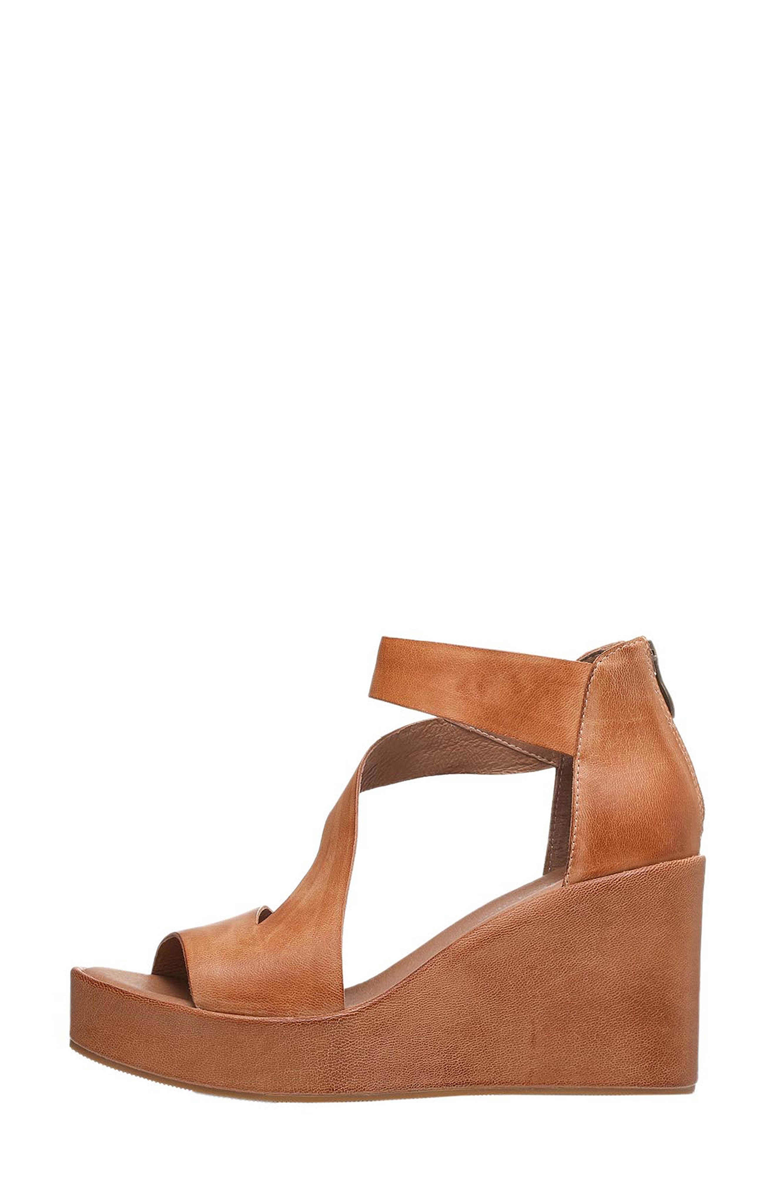 ANTELOPE Barclay Platform Wedge Leather Sandal, Alternate, color, 