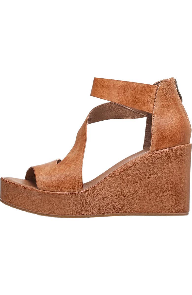 ANTELOPE Barclay Platform Wedge Leather Sandal, Alternate, color,