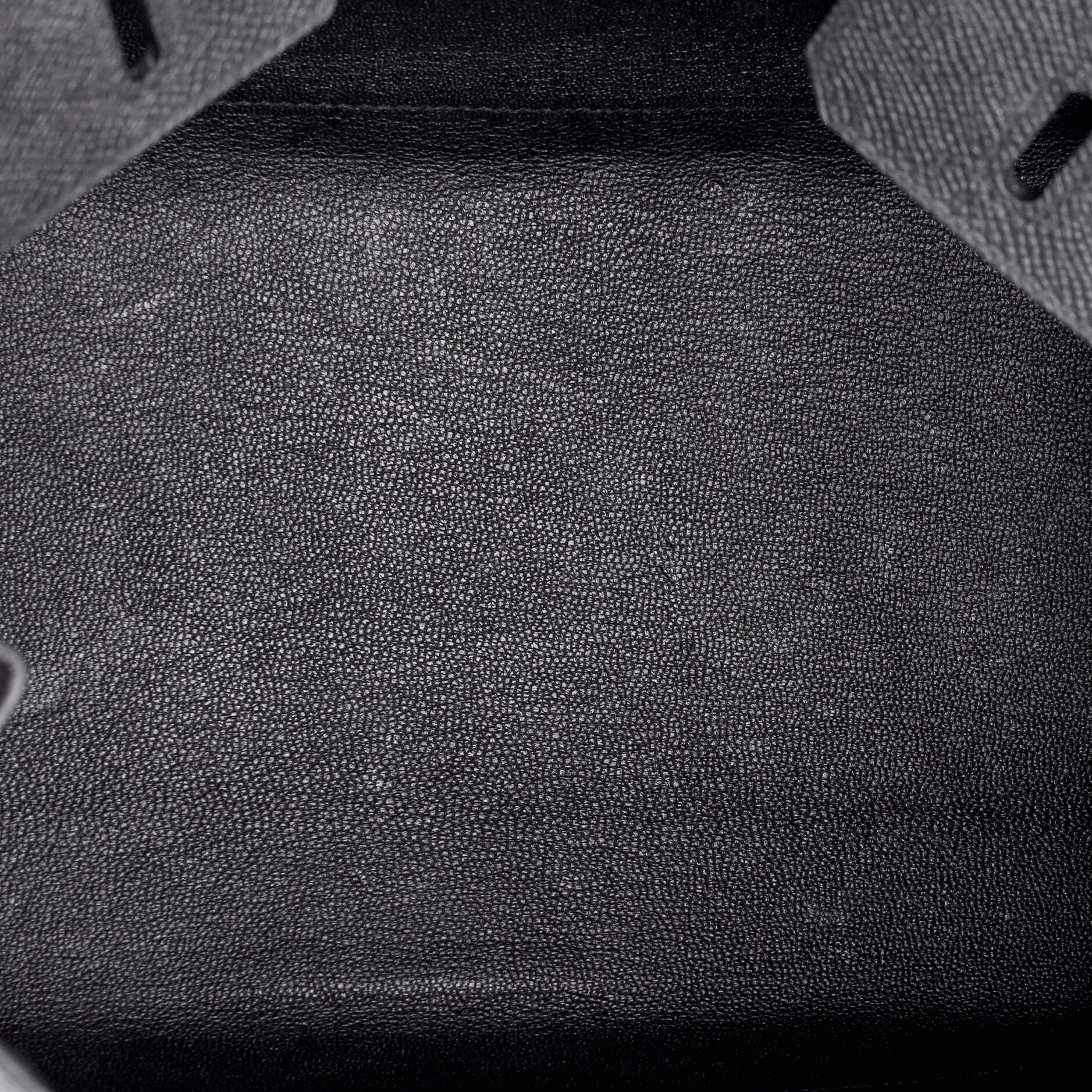 Pre-Owned Hermes Birkin Sellier Bag Black Epsom with Gold Hardware 25, Alternate, color, 