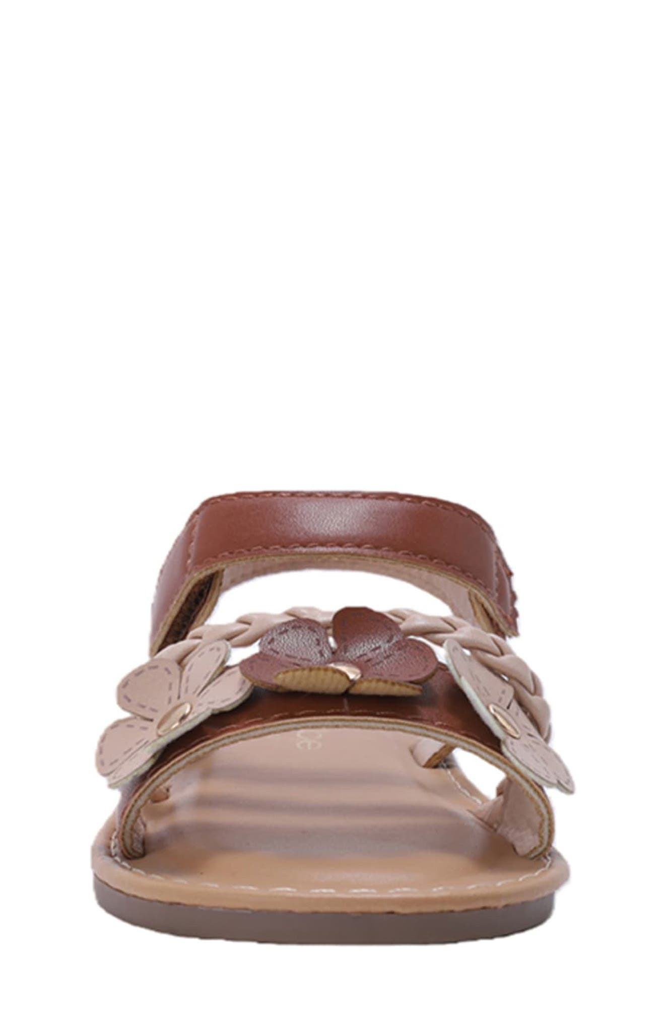 bebe Merry Sandal, Alternate, color, Cognac