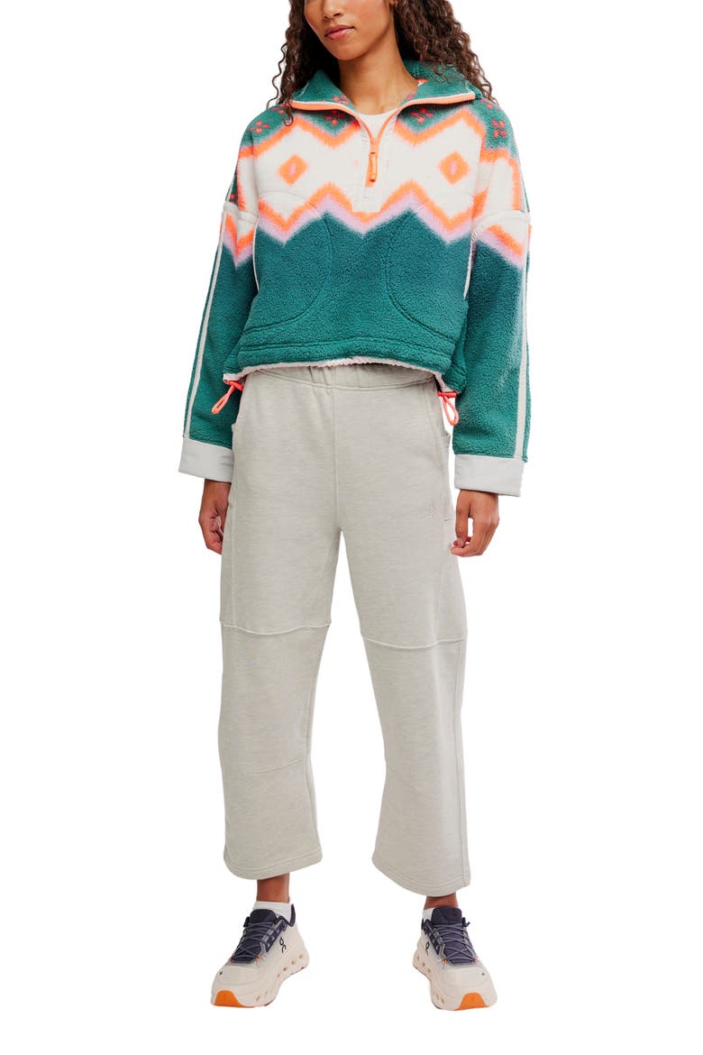 FP Movement Mountain High Quarter Zip Top, Alternate, color, SOFT GLOW GREEN GLOW