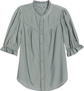 Wit & Wisdom Eyelet Accent Top