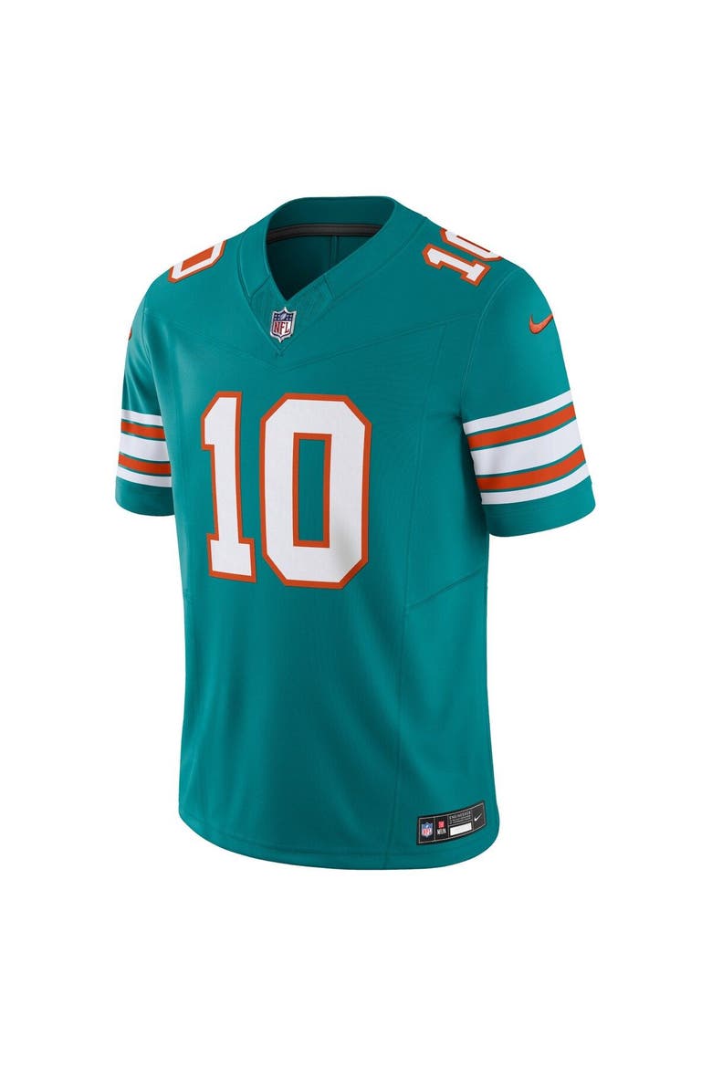 Men's Nike Tyreek Hill Aqua Miami Dolphins Vapor F.U.S.E. Limited Jersey, Alternate, color, Aqua