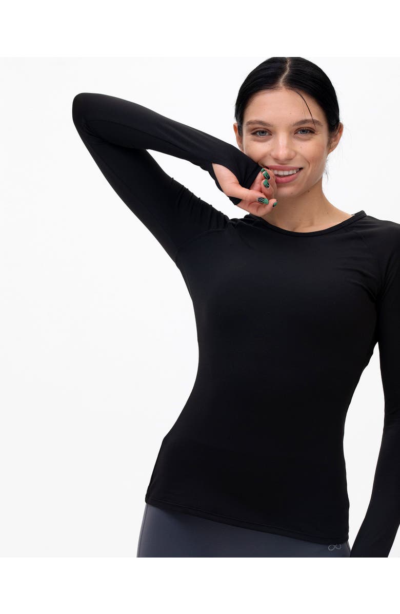 Rebody Active Citizen Compression Long Sleeve Top, Alternate, color, Onyx