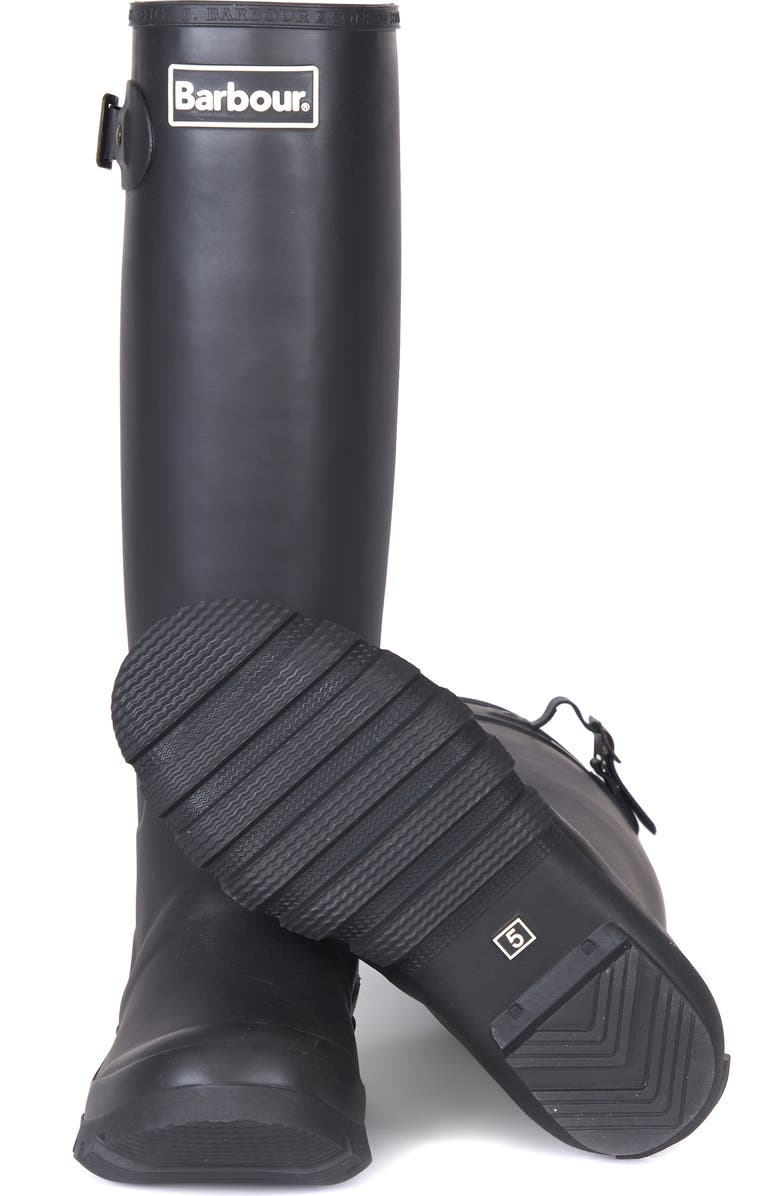 Barbour Bede Rain Boot, Alternate, color, Black