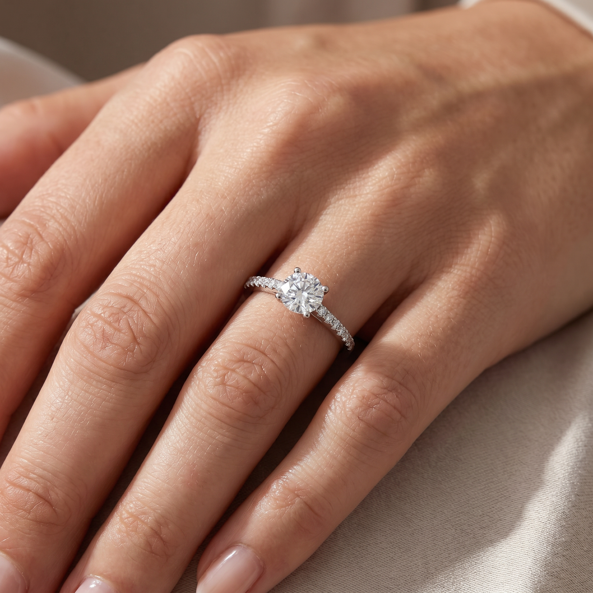 Bliss Diamond 1.30ct Diamond Engagement Ring 14k Gold Lab Grown (Women ...