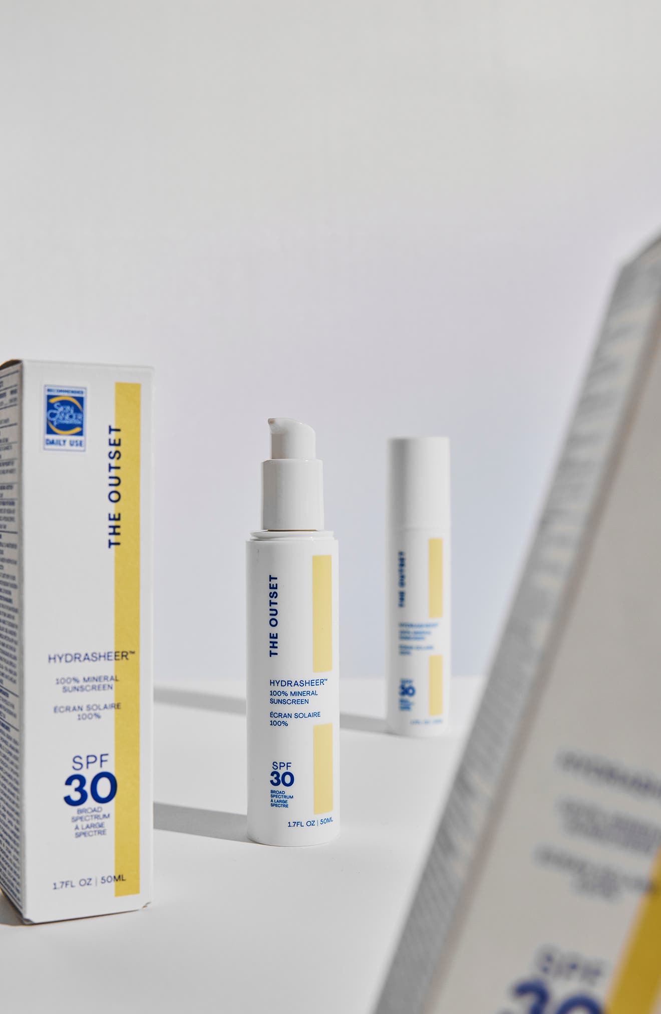 The Outset Hydrasheer 100% Mineral Sunscreen with Snow Mushroom