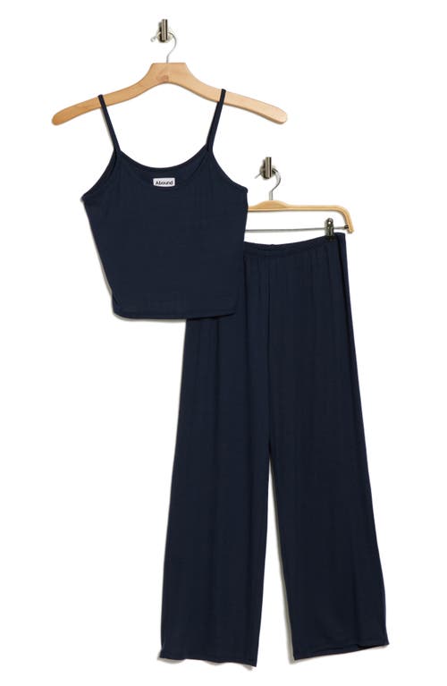 Abound Pointelle Knit Camisole Pajamas In Blue