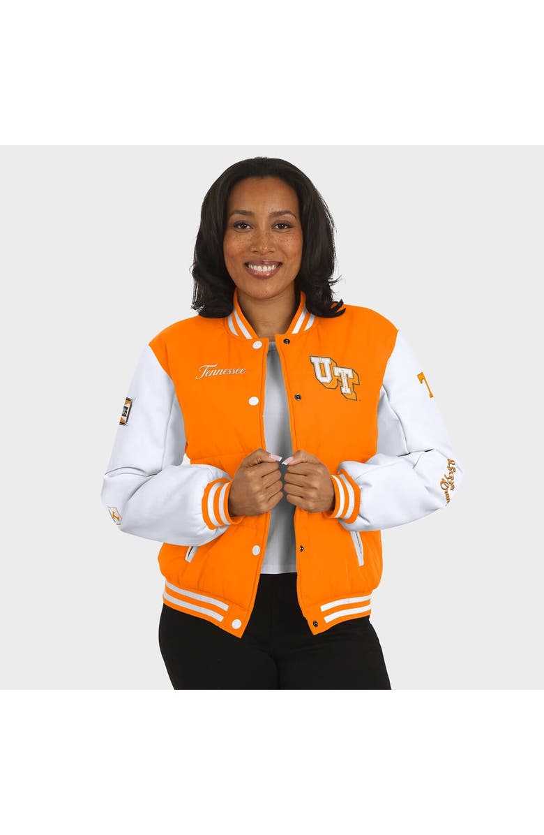 WEAR by Erin Andrews Women's WEAR by Erin Andrews  Tennessee Orange Tennessee Volunteers Varsity Puffer Jacket, Alternate, color, Tennessee Orange