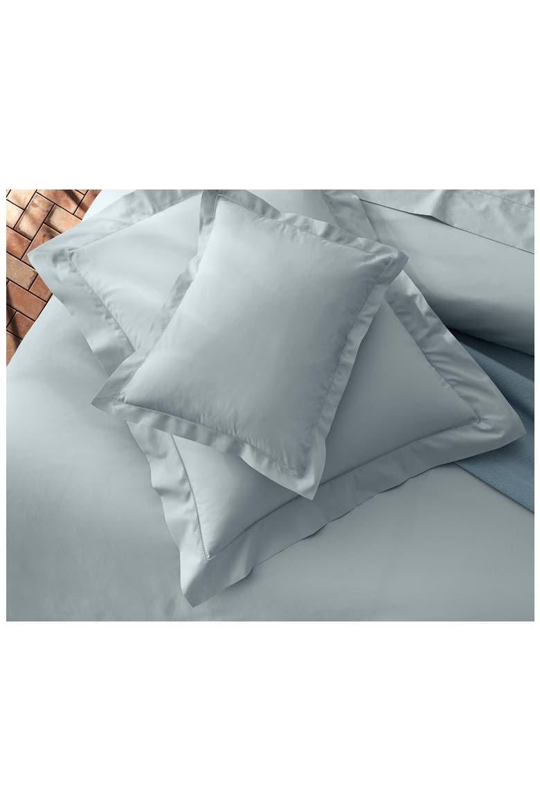 Bergamo Hemstitch Cotton Percale Pillowcase, Alternate, color, BONE