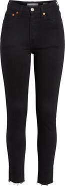 Re/Done High Waist Stretch Ankle Jeans