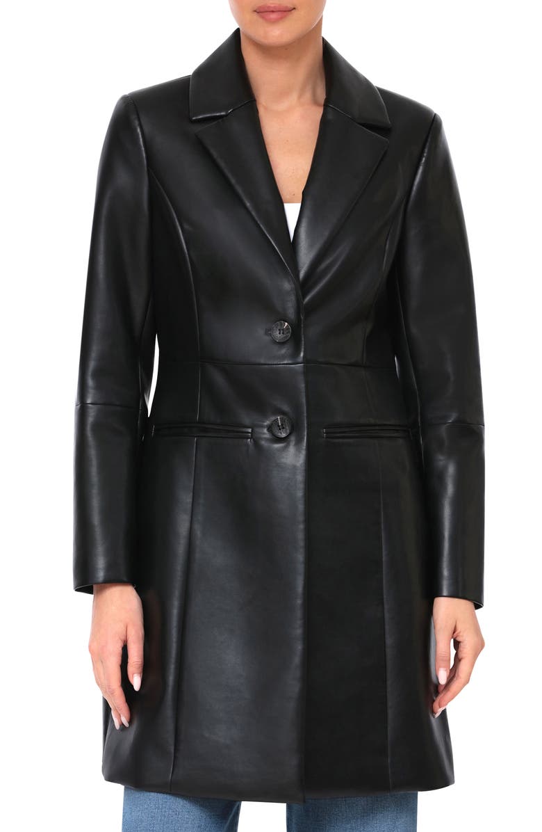 Avec Les Filles Faux Leather Jacket, Main, color, 