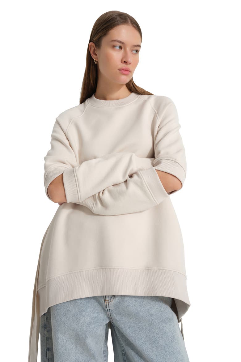 Mavi Cutout Elbow Sweatshirt, Alternate, color, CREAM