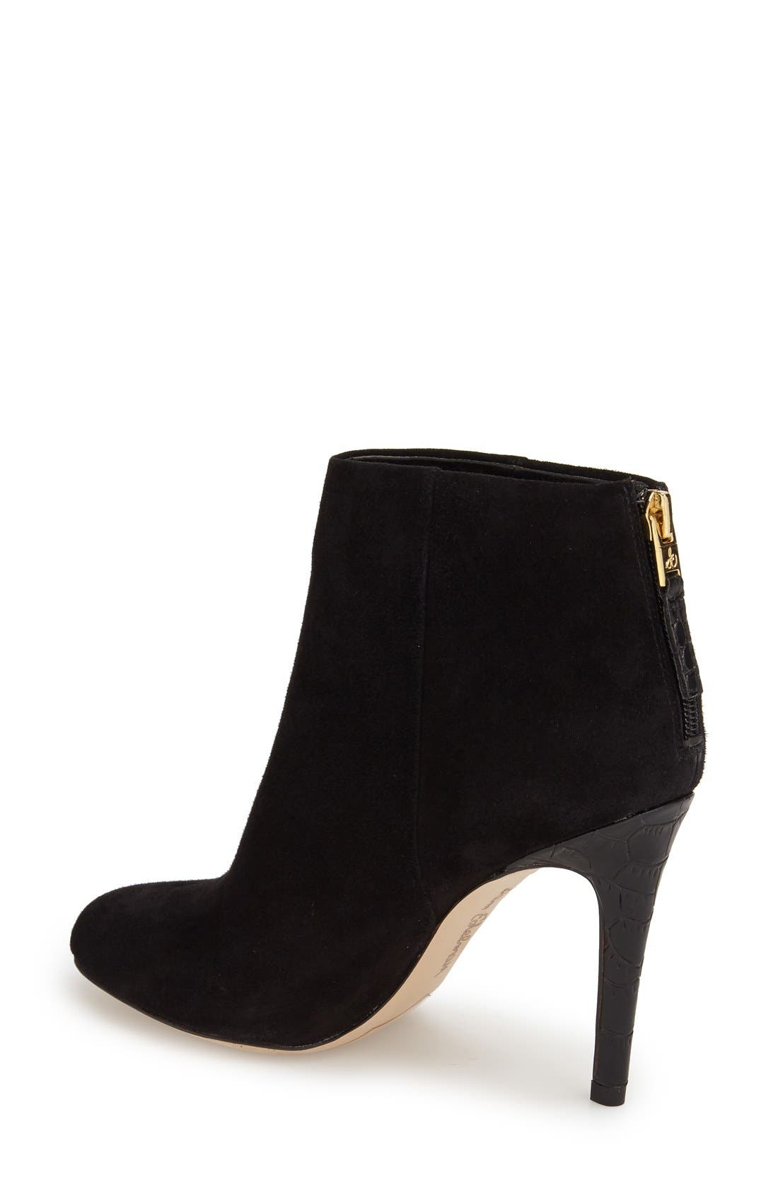 'Kourtney' Bootie, Alternate, color, BLACK SUEDE