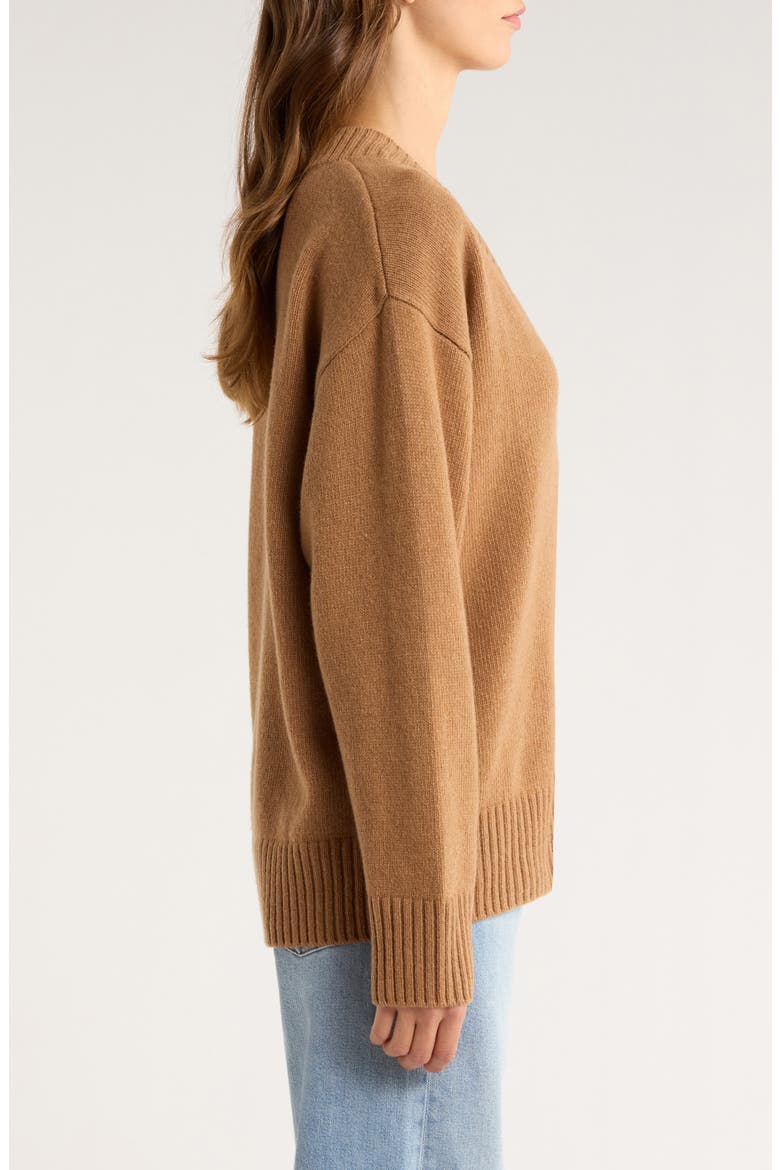 Jadey Oversize Cashmere Sweater, Alternate, color, CAMEL