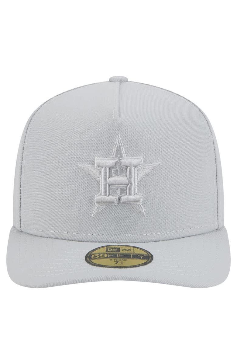 New Era Men's New Era  Gray Houston Astros Colorpack 59FIFTY Fitted Hat, Alternate, color, 