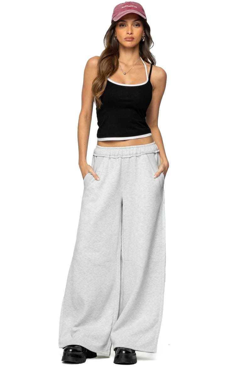 Kori Oversize Sweatpants, Alternate, color, GRAY-MELANGE