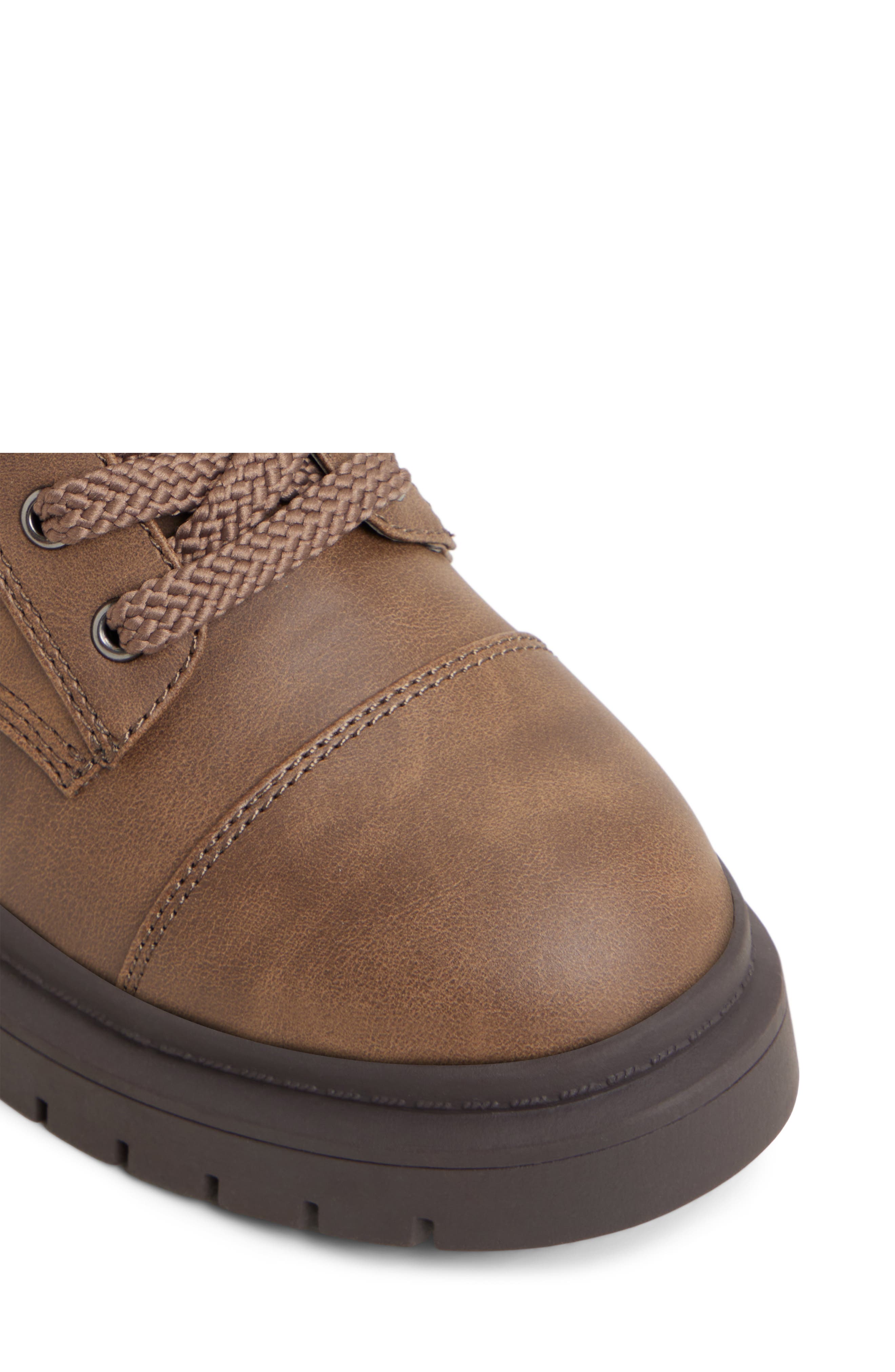 Goer In Lace-Up Bootie, Alternate, color, MEDIUM BROWN