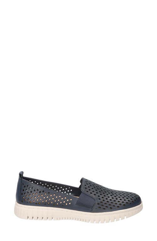 Bella Vita Helm Sneaker In Navy Leather
