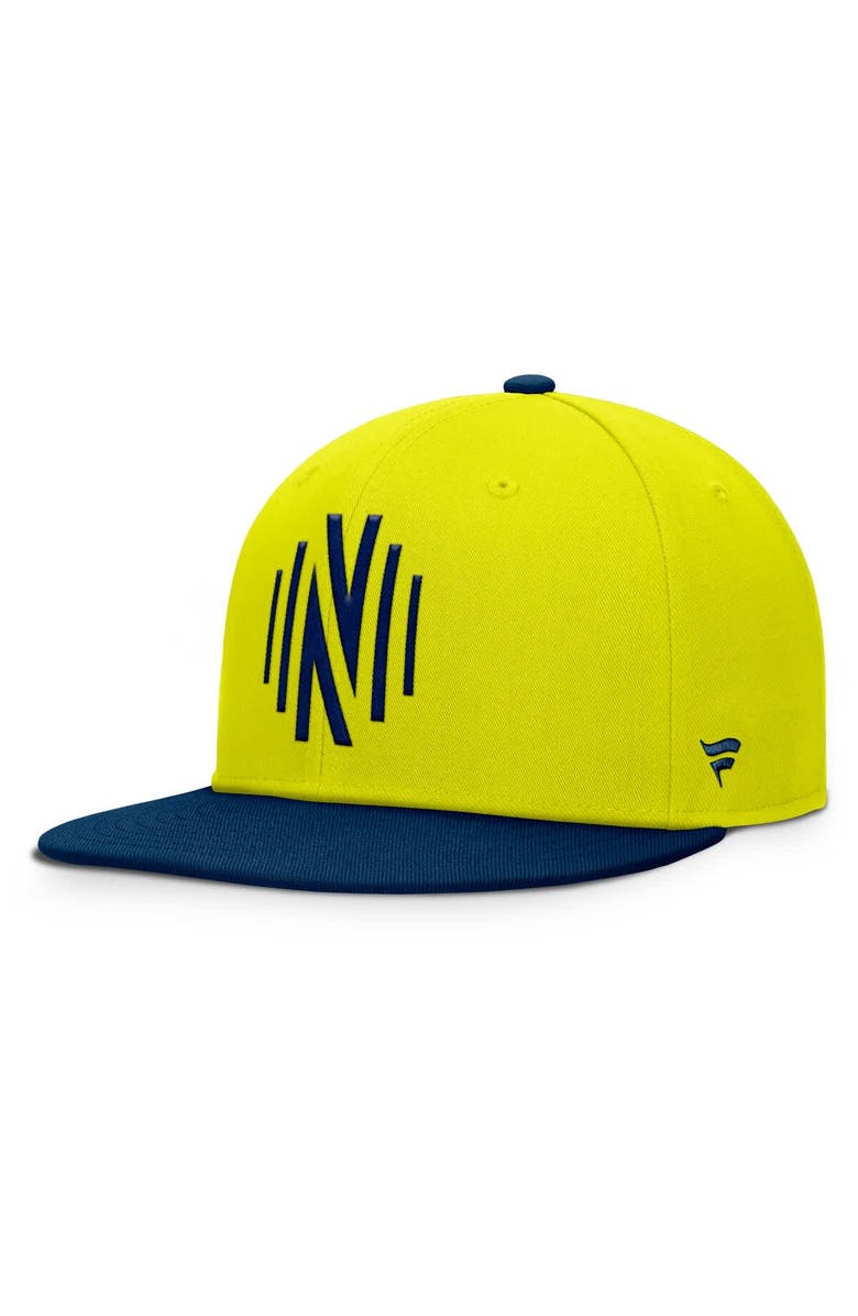 FANATICS Men's Fanatics Yellow Nashville SC Sitter Snapback Hat, Alternate, color, Yellow