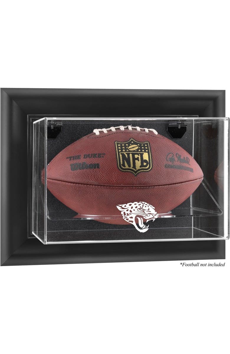 FANATICS AUTHENTIC Jacksonville Jaguars (2013-Present) Black Framed Wall-Mountable Football Case, Main, color,
