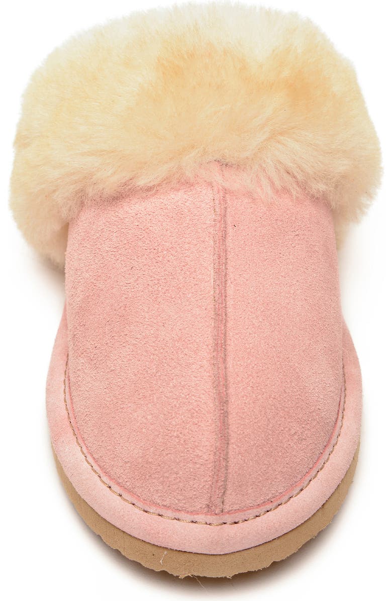 Minnetonka Genuine Sheepskin Slipper, Alternate, color, Pink Blush