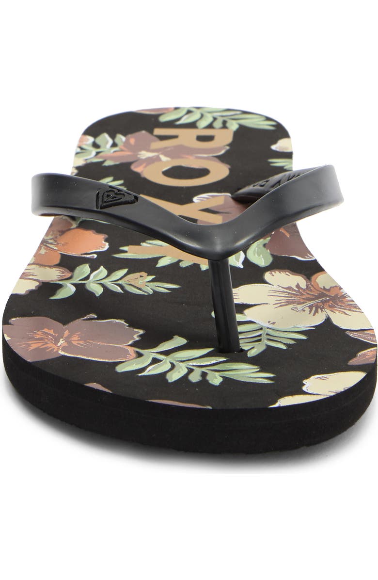 Roxy Tahiti VII Flip Flop, Alternate, color, Black Multi