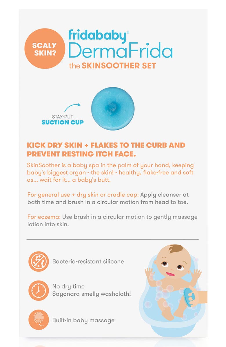 Fridababy DermaFrida The Skinsoother Bath Brush Set, Alternate, color,