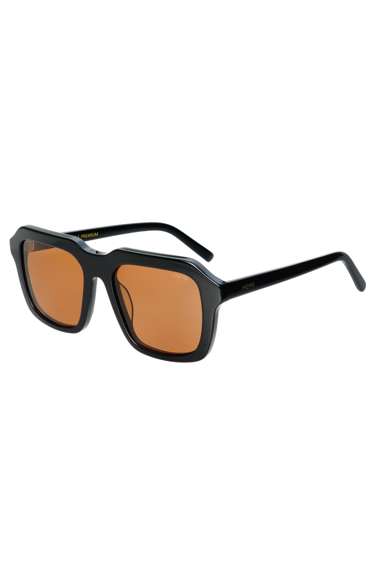 FREYRS Eyewear Charlie Square Sunglasses, Alternate, color, Black