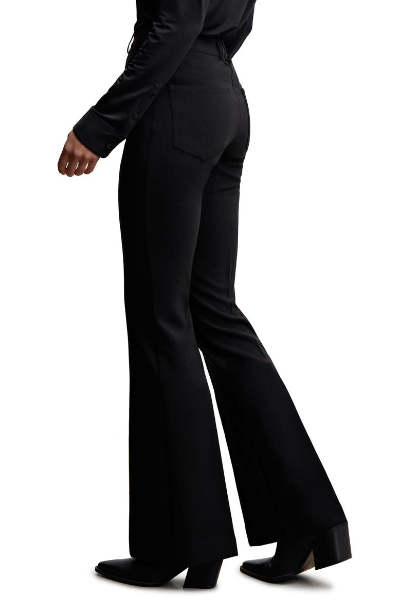 MANGO Pleated Flare Trousers, Alternate, color, 