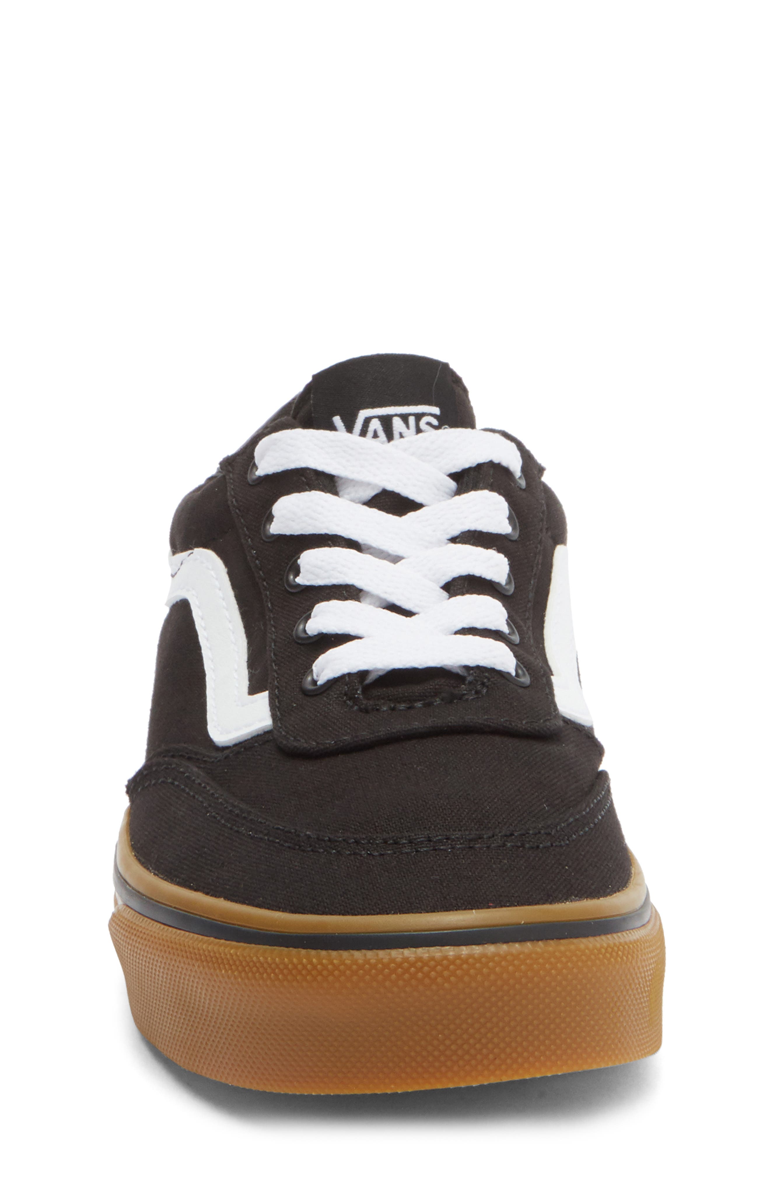 Vans Kids' Brooklyn Sneaker, Alternate, color, Black/Gum