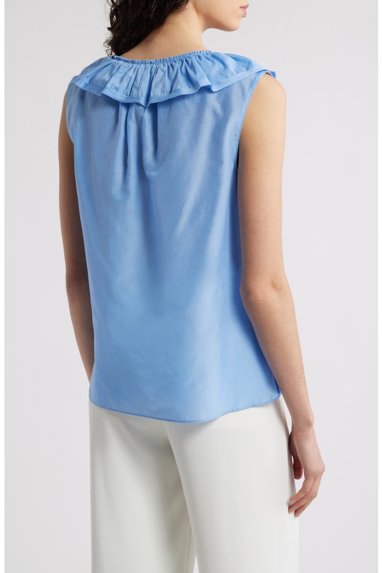 Ruffle Sleeveless Top, Alternate, color, DUSTY BLUE