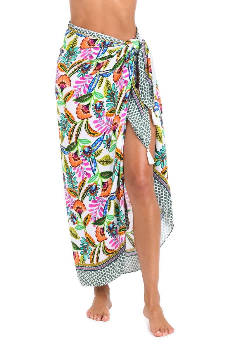 Sunshine 79 Jungle Cover-Up Pareo, Alternate, color, White Multi