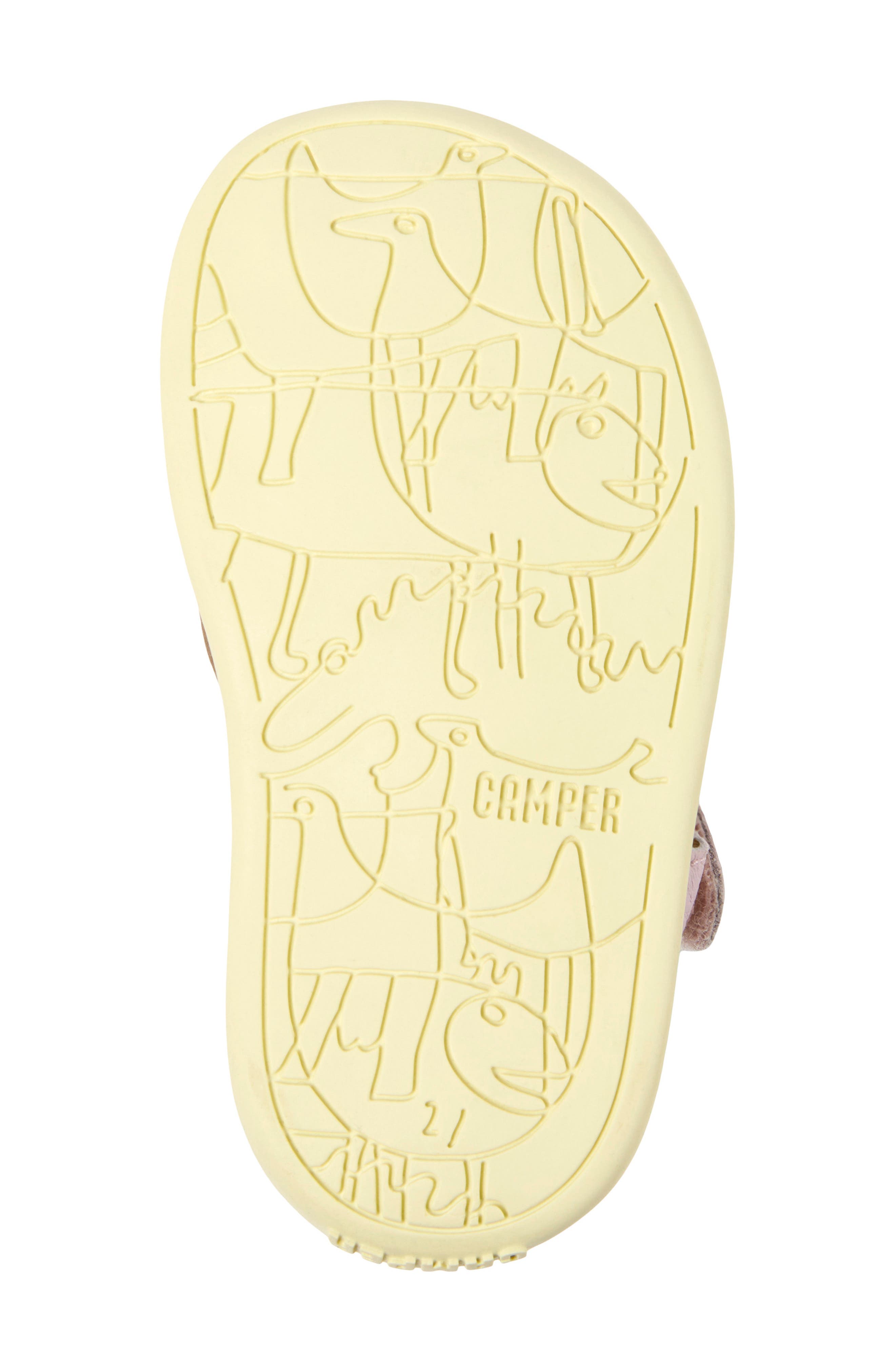 Kids' Bicho Fisherman Sandal, Alternate, color, LIGHT/ PASTEL PINK