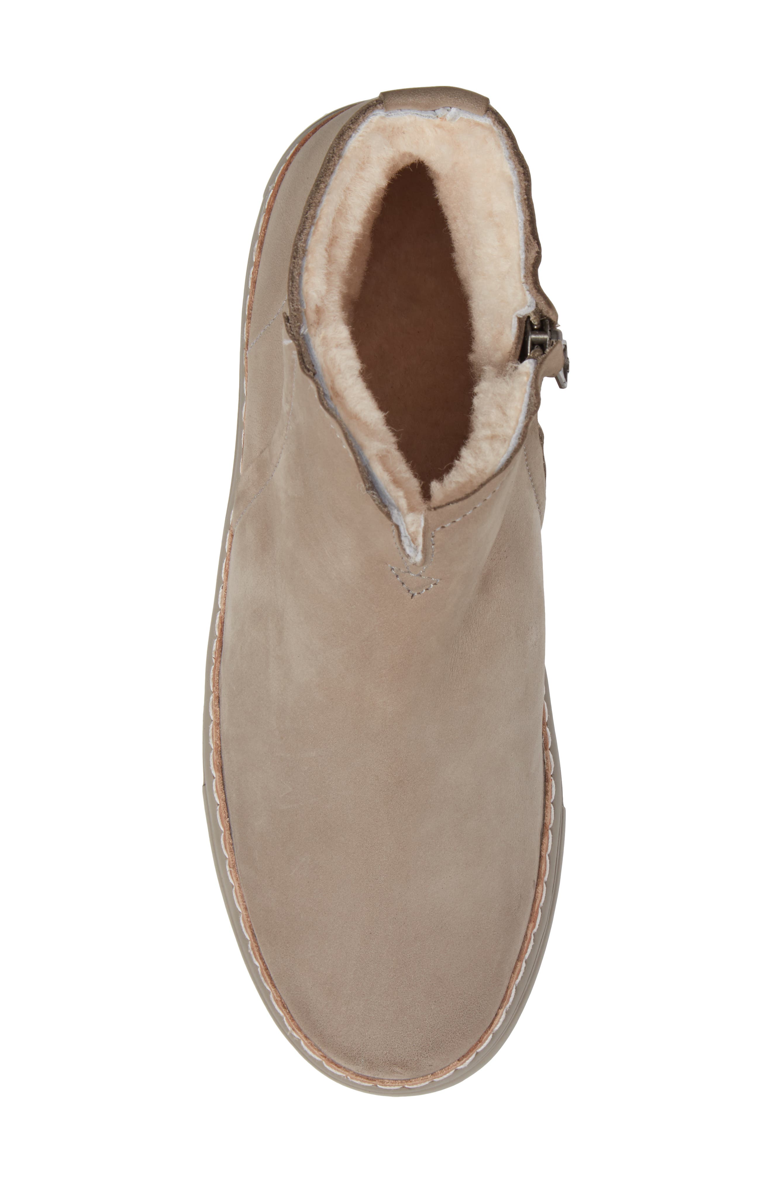 OL27 Genuine Shearling Lined Bootie, Alternate, color, WILD DOVE NUBUCK
