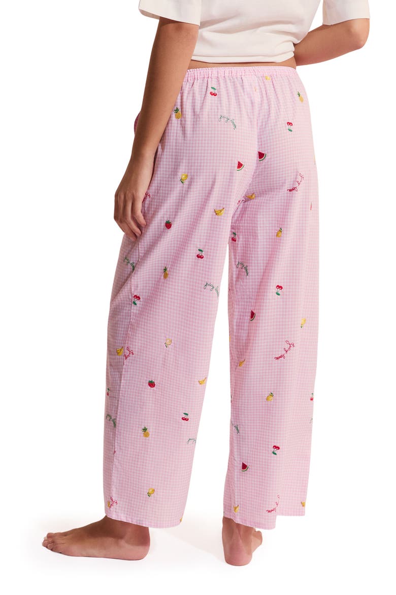 Brisa Cotton Pajama Pants, Alternate, color, CANDY-PINK