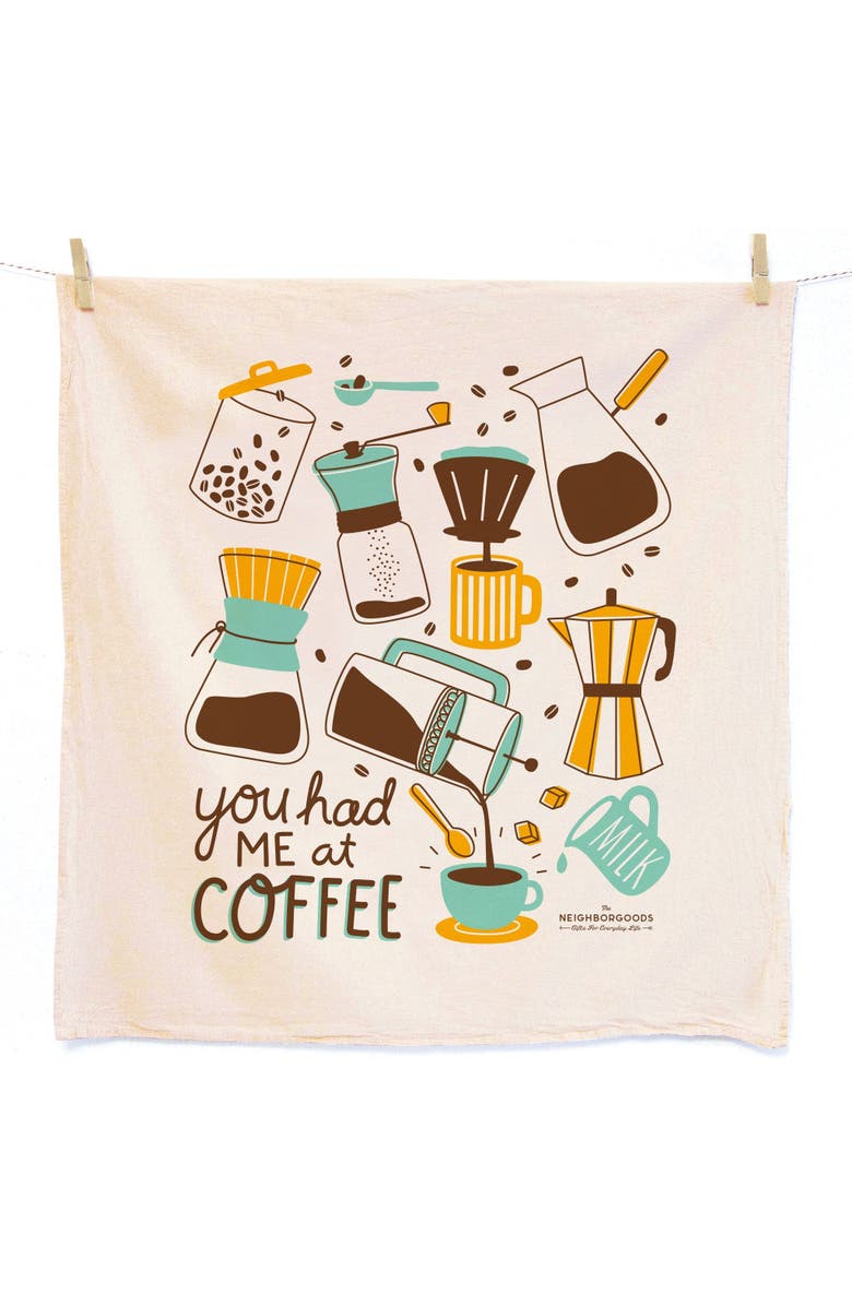 The Neighborgoods Coffee Break - Dish Towel Set of 2, Alternate, color, NO COLOR