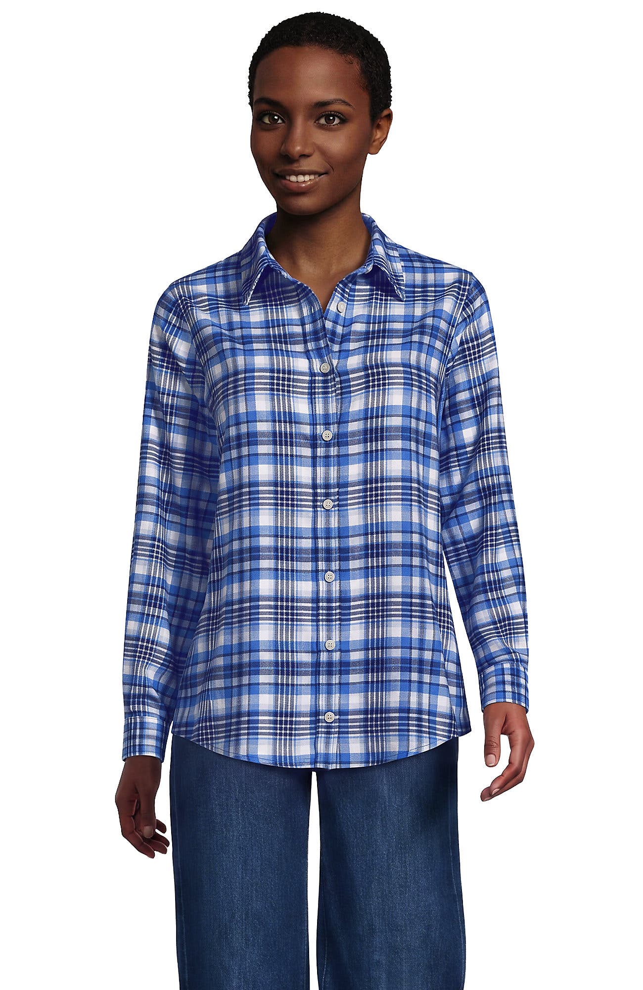 Bright French Blue Plaid