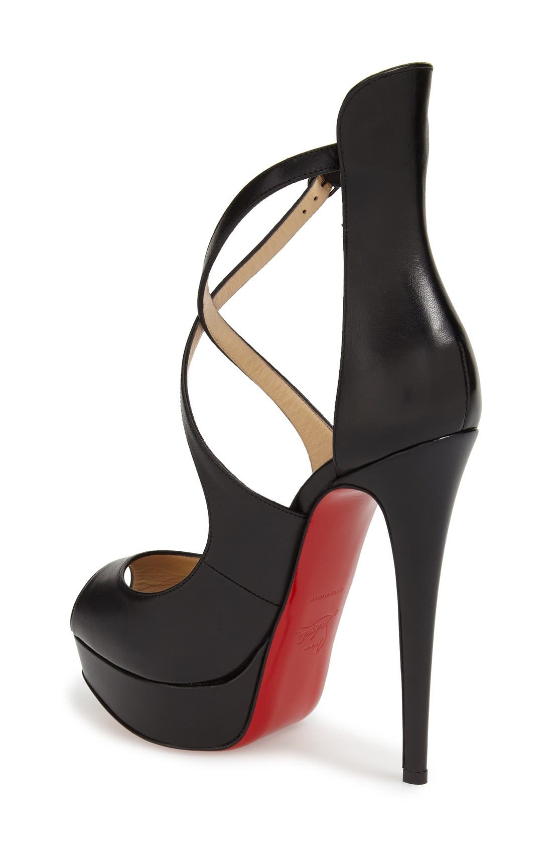 Christian Louboutin 'Marlenalta' Platform Peep Toe Pump, Alternate, color, 